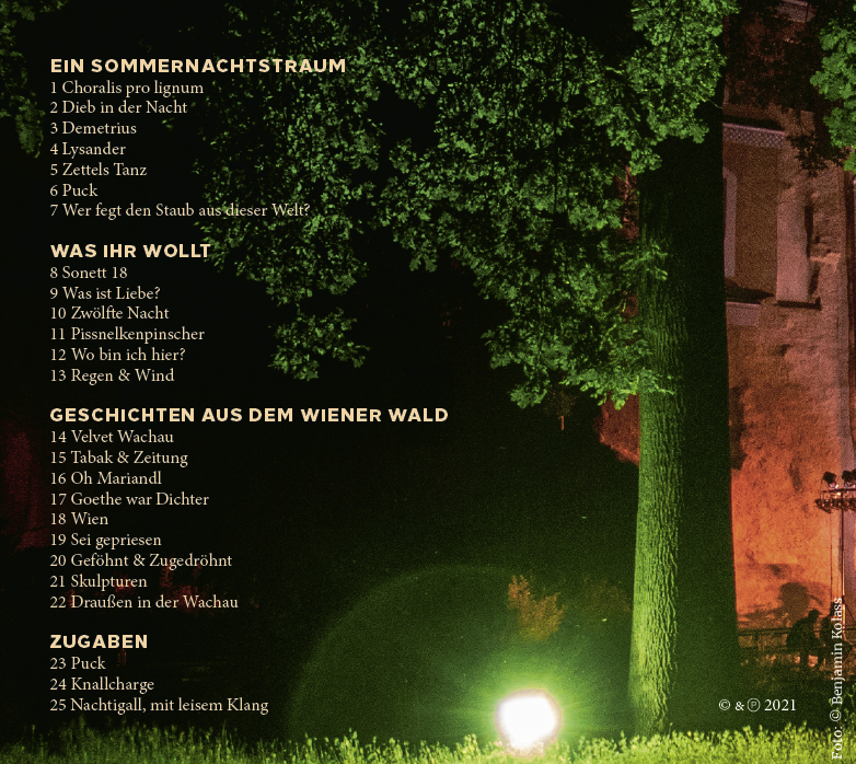 Cover der CD des Burgtheatersommers Roßlau in Dessau Roßlau mit Karl Neukauf.